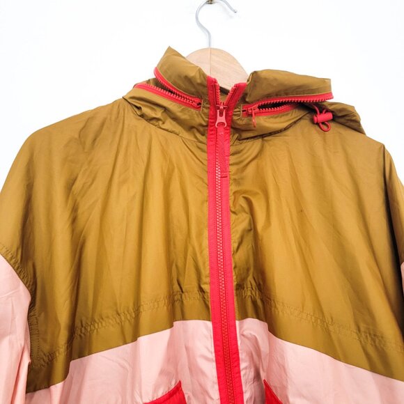 The Great. Eddie Bauer Colorblock Hooded Lightweight Jacket Small - Picture 3 of 8